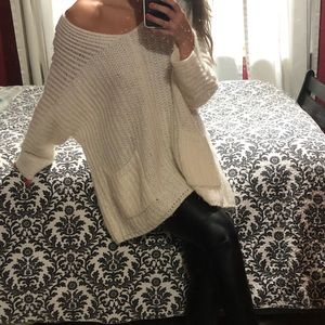 Free People Oversized V-neck Boyfriend Sweater